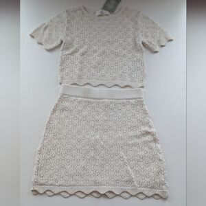 H&M Cream Kids Casual Dress Set